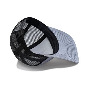 Blank Trucker Hats High Quality Custom Mesh Structured Trucker Cap Outdoor Grey Color Baseball Cap Mesh Trucker Hat - Product Image 2