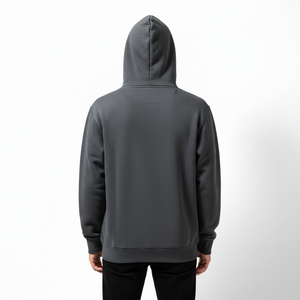 Sweat à capuche unisexe personnalisé style streetwear, automne, écologique, respirant, 100% coton 380 g/m², coupe oversize, épais, avec lavage au sel et aux enzymes - Product Image 3