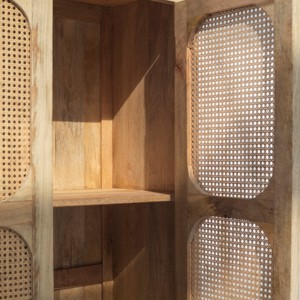 Mueble de Almacenamiento Moderno de Mimbre Natural, Gabinete de Madera Vandana Vesta Maxima - Product Image 4