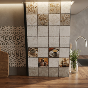 กระเบื้องเซรามิคพอร์ซเลนลายยุโรปตอนเหนือ300X600มม. 12X24ดิจิตอลมันวาวสำหรับห้องน้ำและห้องครัว - Product Image 3