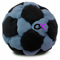 Oxva Industries Hacky Sack de Gamuza de 32 Paneles, Relleno de Arena, Pelota de Patada, Juguete de Malabares Freestyle, Personalizado, Ligero y de Alta Calidad