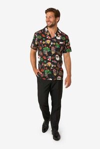 Chemise d'été décontractée pour homme, imprimé tropical hawaïen, manches courtes, boutonnée, motif floral coloré, en coton, pour les vacances - Product Image 6