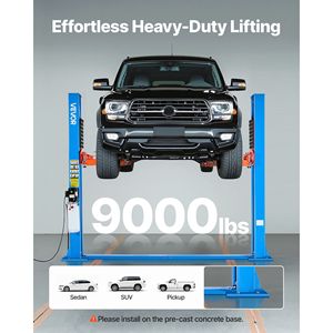 Elevador de Autos de 2 Postes con Capacidad para 9000 Libras, 220V, Motor Potente de 2.95 HP para Sedán, SUV, Camioneta, Elevador Automotriz para Uso Automotriz - Product Image 2