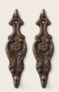 Antique Metal Wall <b>Hook</b> Floral Design Handmade Decorative Single <b>Hook</b> for Home Use Heritage Style Wall <b>Hook</b> - Product Image 3