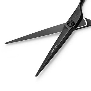 Ciseaux à découper Matsui Premium en acier Damas noir mat, coupe de précision pour usage professionnel, lames en acier de haute qualité - Product Image 2