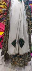 Lehenga Gharchoda Choli Premium de Algodón Pesado con Trabajo de Jari Dori Tikki Nakshi, Dupatta de Seda Pashmina, Ropa Étnica - Product Image 3