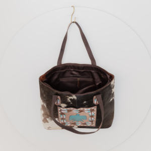 El más nuevo bolso de mano de cuero con pelo para mujer occidental de cuero genuino pintado a mano turquesa águila oculta llevar monedero de piel de vaca - Product Image 6