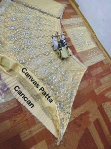 Lehenga pakistanais et indien de créateur avec miroirs dorés, Lehenga en filet doré, tenue de soirée, Choli, robe tendance 2022 - Product Image 2