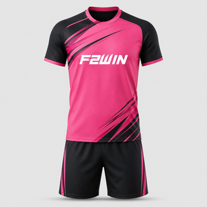 Camisetas de Fútbol Personalizadas para Adultos de Alta Calidad, Transpirables, Ligeras, 100% Poliéster, Uniformes de Fútbol Force 2 Win Short - Product Image 1