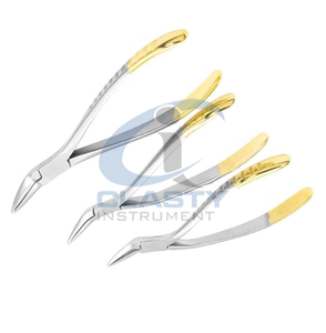 Ensemble de forceps d'extraction dentaire CLASTY en acier inoxydable, poignée moletée manuelle, instruments chirurgicaux de classe I - Product Image 2