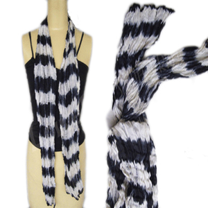 Custom Length Elegant Long 100% <b>Silk</b> Tie-Dye Scarf Women's Striped Multi-Functiona <b>Silk</b> Double Sided Eco-Friendly Scarf Seasons - Product Image 3