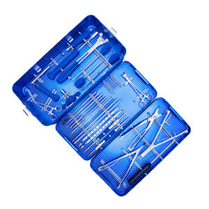ชุดเครื่องมือผ่าตัดกระดูกสันหลังแบบสกรูเกลียว GS-DF-0010 ขนาด 6 มม. สำหรับการผ่าตัดทั่วไป ทำจากเหล็กกล้าไร้สนิม ใช้งานด้วยมือ รับประกัน 2 ปี - Product Image 1