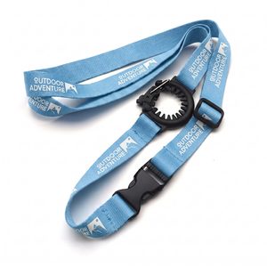 Sangle de bouteille d'eau d'extérieur avec logo personnalisé et boucles réglables, cordon bandoulière pour la course, la randonnée et les événements sportifs - Product Image 4