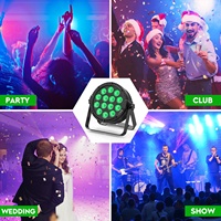 80W 4 en 1 RGBW 14*6W LED effet de scène lumière DMX512 contrôle activé par le son Disco Par lampe avec télécommande Par lumières