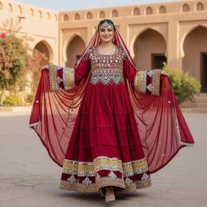 Robes de mariée et de cérémonie afghanes faites à la main pour femmes, prix de gros, faible MOQ, nouvelle collection, dernières arrivées, tenues de soirée afghanes pour femmes 2026 - Product Image 5