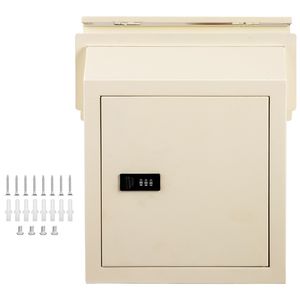 Cassetta Postale con Serratura per Porta, Dimensioni 30x11x36 cm, Fessura Porta 4,5 cm, Canale 4,5x11x36 cm - Product Image 1