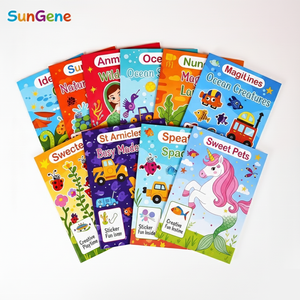 Custom Printing UV Printing Gold <b>Stamp</b> Corrugated Board <b>Kids</b> Drawing Activity Colored Libros Manga Coloring Book with Stickers - Product Image 2