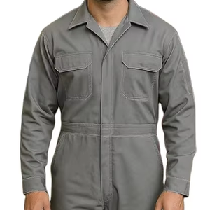 ชุดคลุมทำงานนิรภัยแบบคลาสสิก แขนยาว ผ้าฝ้าย 100% ชุดยูนิฟอร์มนิรภัย ราคาขายส่ง - Product Image 1