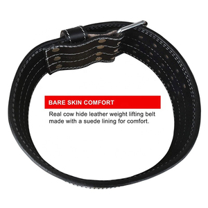 Cinturón de Levantamiento de Pesas Personalizado OEM con Hebilla de Cuero y Acero, Soporte Ajustable de Alta Resistencia para Gimnasio, Levantamiento de Pesas, Peso Muerto - Product Image 4