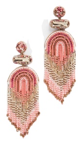 Handmade Bohemian <b>Football</b> Beaded Drop <b>Earrings</b> Custom Beaded Hand Embroidery Design Cute Dangle Jewelry From India - Product Image 5