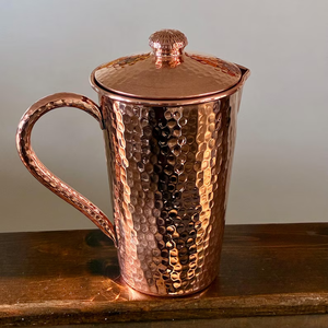 Jarra de Metal con Asa de Cobre, Jarra Hecha a Mano de Alta Calidad, Nuevo Diseño, Vajilla de Mesa, Jarra para Servir y Almacenar Agua Más Vendida - Product Image 3