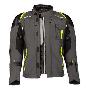 Veste de moto réfléchissante grise pour homme, manches longues, coupe-vent, équipement de conduite toutes saisons - Product Image 5