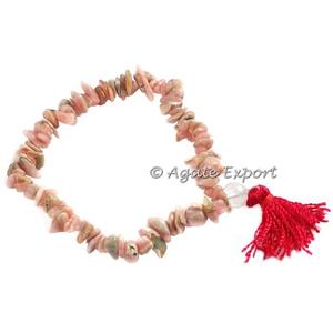 Pulseras de piedras preciosas curativas de ágata natural de cristal Comprar pulseras de piedra de chips de labradorita de cristal curativo - Product Image 2