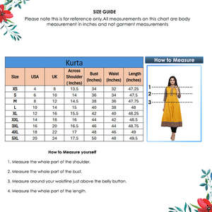 Kurta Anarkali pour femmes en coton moutarde à imprimé géométrique zig-zag, col, manches trois-quarts, été, séchage rapide, matériaux recyclés - Product Image 5