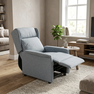 เก้าอี้ปรับเอนแบบเดี่ยวผ้าระบายอากาศดีไซน์ทันสมัยสำหรับผู้ค้าปลีกเฟอร์นิเจอร์ห้องนั่งเล่น - Product Image 1