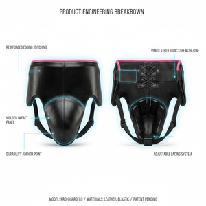 Fighter PU Leather Groin Guard for MMA Boxing Martial Arts & Contact Sports Adjustable Protection & Comfort Gear Groin Pads - Product Image 2