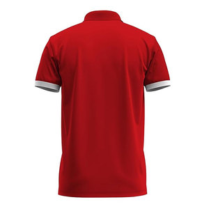 เสื้อกีฬาพิมพ์ลายแบบคอปกพับได้ตามสั่ง ผลิตจากวัสดุโพลีเอสเตอร์ 100% - Product Image 2
