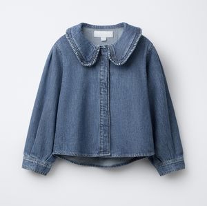 เสื้อเชิ้ตเดนิมแขนยาวสำหรับเด็กผู้หญิง ปรับแต่งได้ คุณภาพสูง ระบายอากาศได้ดี ผ้าฝ้ายลำลอง เสื้อนอกสำหรับเด็กผู้หญิง สกรีนโลโก้ได้ - Product Image 2