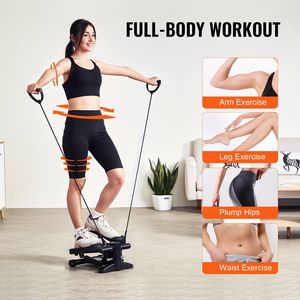 Mini Stepper Idraulico per Fitness con Bande di Resistenza, Attrezzatura Cardio per Allenamento Completo del Corpo, per Esercizi a Casa - Product Image 3
