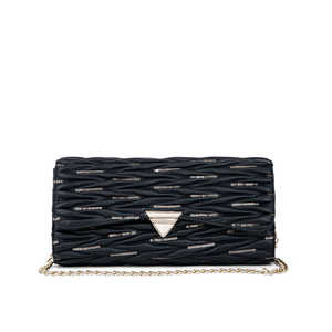 Bolso de hombro negro informal para mujer P55659 - Product Image 3