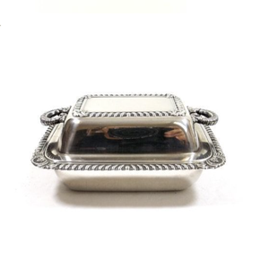 Beurrier en acier inoxydable Royal Design avec couvercle incurvé et intérieur spacieux, idéal pour offrir en cadeau et pour l'organisation régulière de la cuisine - Product Image 3