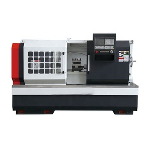 GSK SIEMENS <span class=keywords><strong>FANUC</strong></span> Torno <span class=keywords><strong>CNC</strong></span> de metal barato máquina de torneado para torno <span class=keywords><strong>cnc</strong></span> de cama plana de metal - Product Image 1