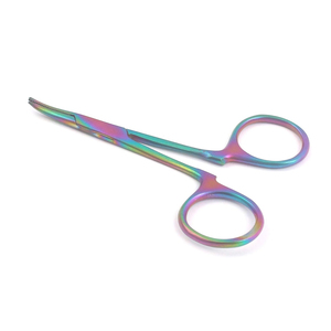 M.A SIDDIQUE INTERNATIONAL 5" Stainless Steel Mosquito Hemostat Forceps Curved Multi-Color Rainbow Titanium Surgical Instrument - Product Image 2