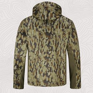 Ensemble veste et pantalon de chasse camouflage pour homme, vêtements d'extérieur imperméables en softshell, vêtements d'automne - Product Image 2