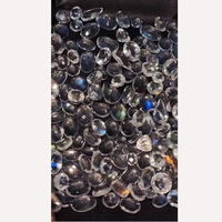 190 pièces de pierres de lune arc-en-ciel naturelles blanches, ovales 6x4mm, 7x5mm, facettées 5-6mm, 51 carats, Iroc Sales, très polies, certifiées par un tiers