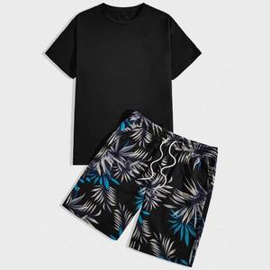 Ensemble de vêtements de sport pour hommes, shorts de course athlétiques d'été, vêtements de sport décontractés, vêtements de rue tendance, ensemble de vêtements de sport, t-shirt 100% coton - Product Image 6