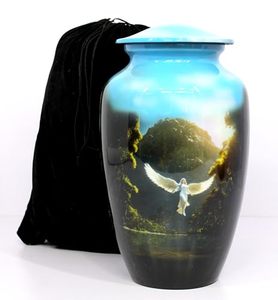 Deluxe Aluminum <b>Keepsake</b> <b>Memorial</b> Urn Funeral Ash Container Crafted With Smooth Matte Texture And Elegant Appearance - Product Image 1