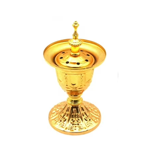 Brûleur d'encens en laiton pur de haute qualité avec finition polie, brûleur traditionnel en laiton vintage pour la décoration de la maison - Product Image 5