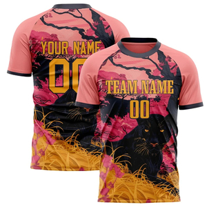 เสื้อฟุตบอลผู้ใหญ่แบบยูนิเซ็กซ์สั่งทำพิเศษ พิมพ์ลายเต็มตัว คอกลม แขนสั้น ระบายเหงื่อได้ดี ผลิตจากโพลีเอสเตอร์ 100% พร้อมชื่อทีมและหมายเลขผู้เล่น - Product Image 3