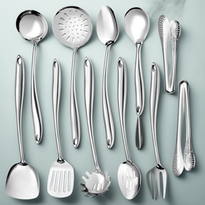 Customized Stainless Steel Cooking <b>Spoons</b> & Fork with Mirror Polish Long Handle Dishwasher Safe - Product Image 6