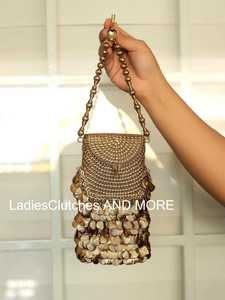 Bolso de Noche de Lujo Clásico de Metal de Latón Suave para Teléfono Móvil, Cartera para Mujer - Product Image 2