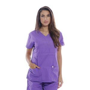 Blusas Médicas Ultra Suaves de Lona para Mujer, Uniformes de Enfermería con Bolsillos, Unisex para Adultos, Sin Costuras, para Uso Hospitalario - Product Image 6