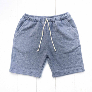 Men's Blue Knitted Bermuda <b>Shorts</b> Elastic Waist Front Logo Casual Solid Color Breathable <b>Waterproof</b> Anti-Wrinkle Quick <b>Shorts</b> - Product Image 4