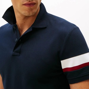 เสื้อโปโลผู้ชายคุณภาพสูงแบบขายส่ง ผลิตตามสั่ง ผ้าโพลีเอสเตอร์ผสมคอตตอน สำหรับตีกอล์ฟ  โลโก้สั่งทำได้ ทรงหลวม แขนสั้น - Product Image 4