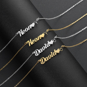 Nuove Collane con Ciondolo Personalizzato alla Moda in Acciaio Inossidabile Placcato Oro, Gioielli Impermeabili per Donne e Ragazze - Product Image 4