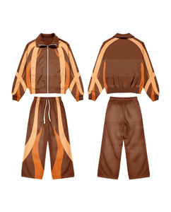 Conjunto deportivo cortavientos con pantalones y chaqueta, 100% nailon con malla interior, para hombre. - Product Image 6